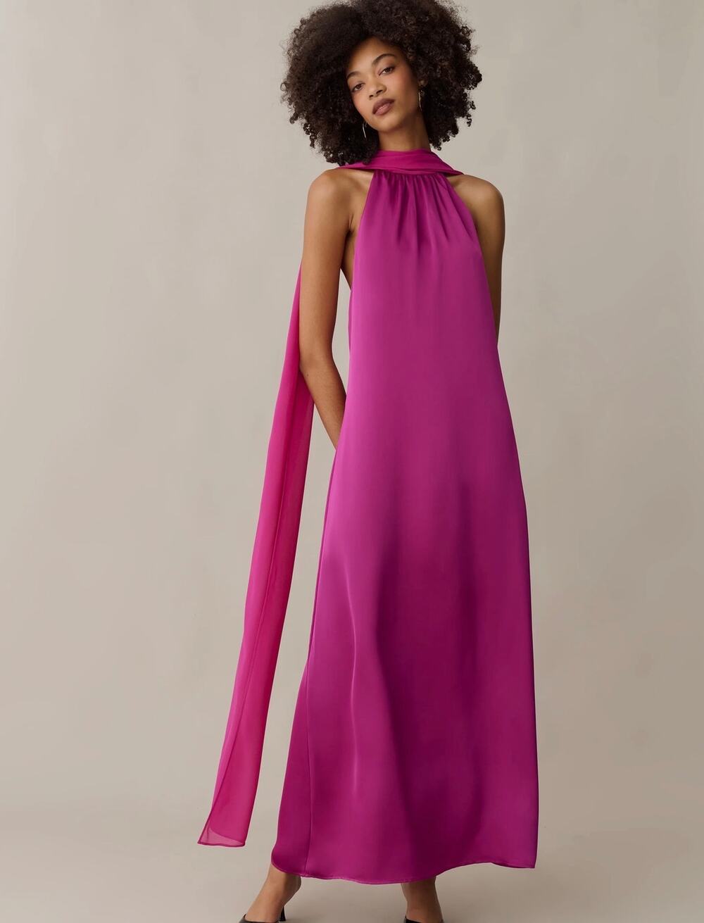 New O.P.T Alessia dress satin orchard size small